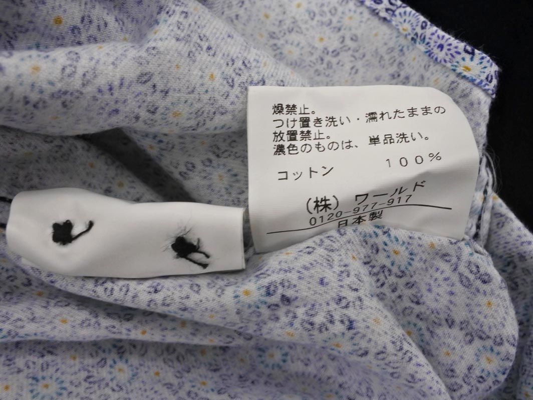 TAKEO KIKUCHI Takeo Kikuchi floral print shirt size3/ blue x yellow #* * edc9 men's 