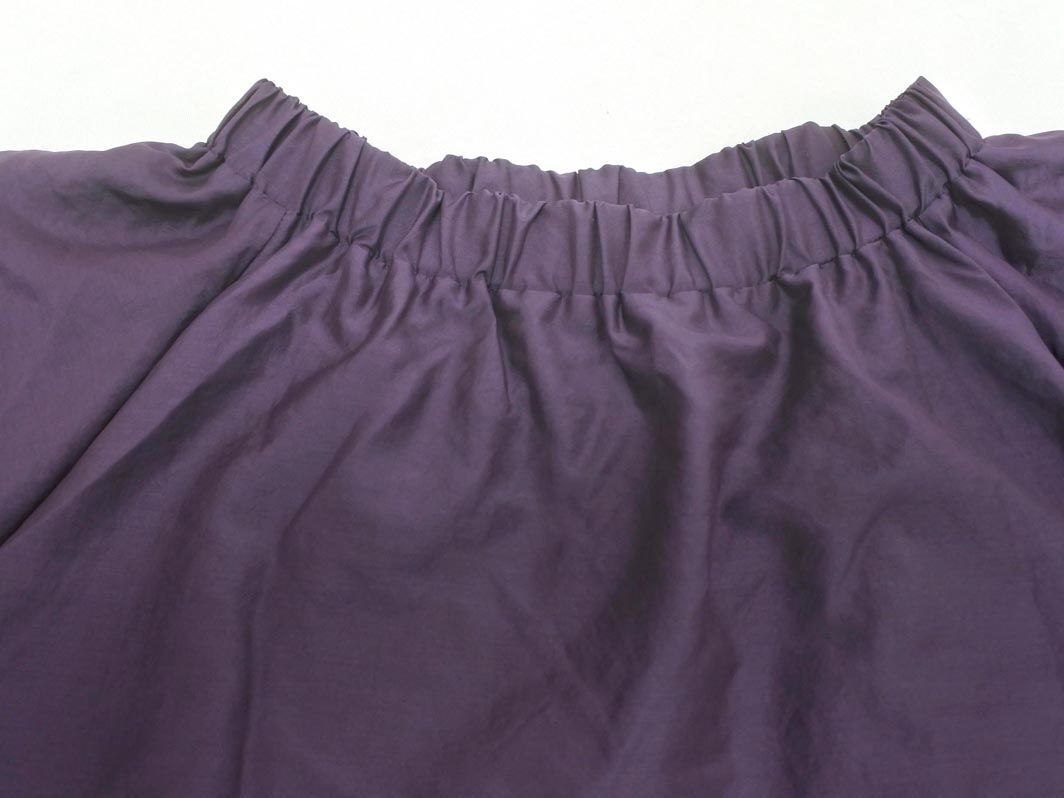  cat pohs OK Untitled large size satin off shoulder blouse shirt size44/ purple #* * edc9 lady's 
