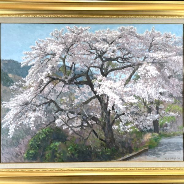 Yahoo!オークション - 真作 油彩 上杉吉昭 『桜』 25P大型 一枚 Yahoo!オークション - 真作 油彩 上杉吉昭 『桜』 25P大型 一枚