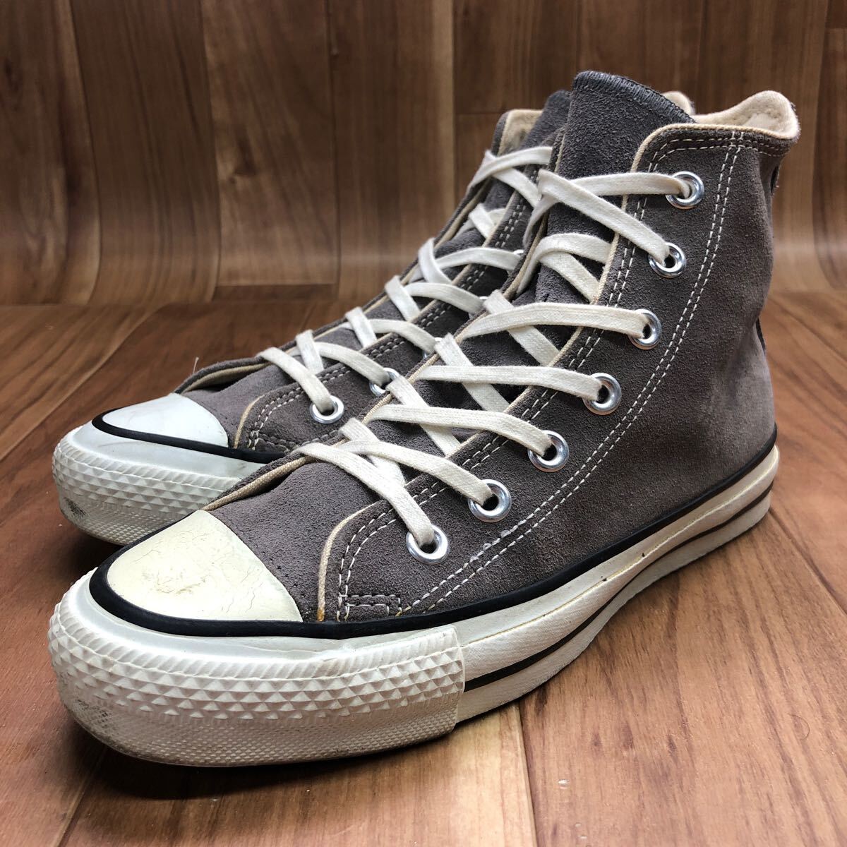 CKT-240305-1 USA製 CONVERSE コンバース ALL STAR オールスター ハイカット スニーカー カジュアルスニーカー グレー レディース 24cmの画像2