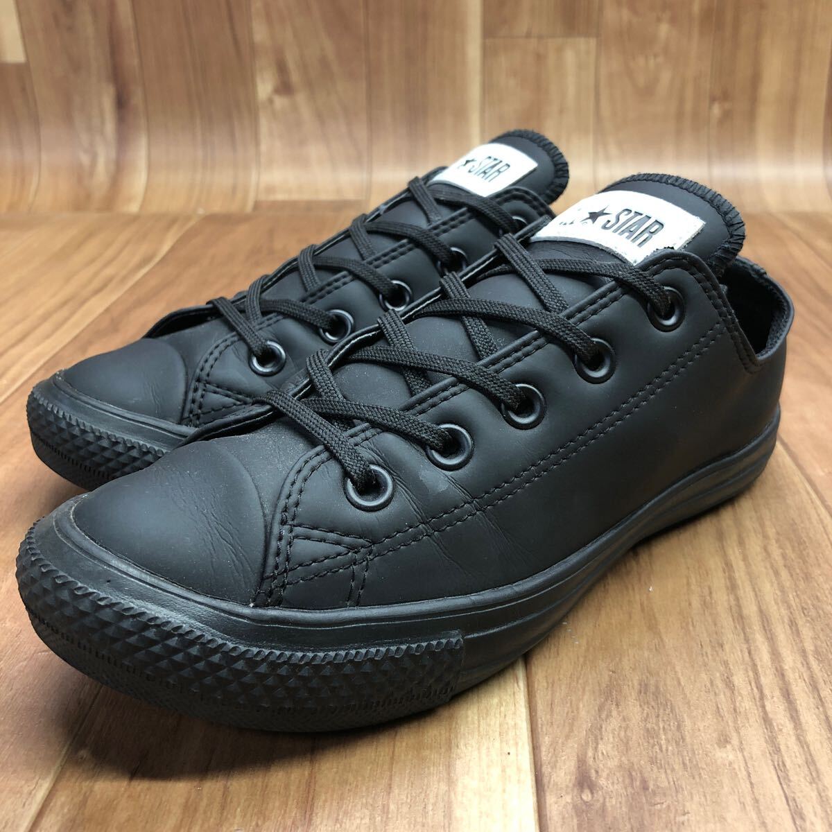 CKT-240305-2 converse コンバース　ALLSTAR オールスター　カジュアルシューズ　ウォーキングシューズ　ブラック　レディース　22.5cm_画像2