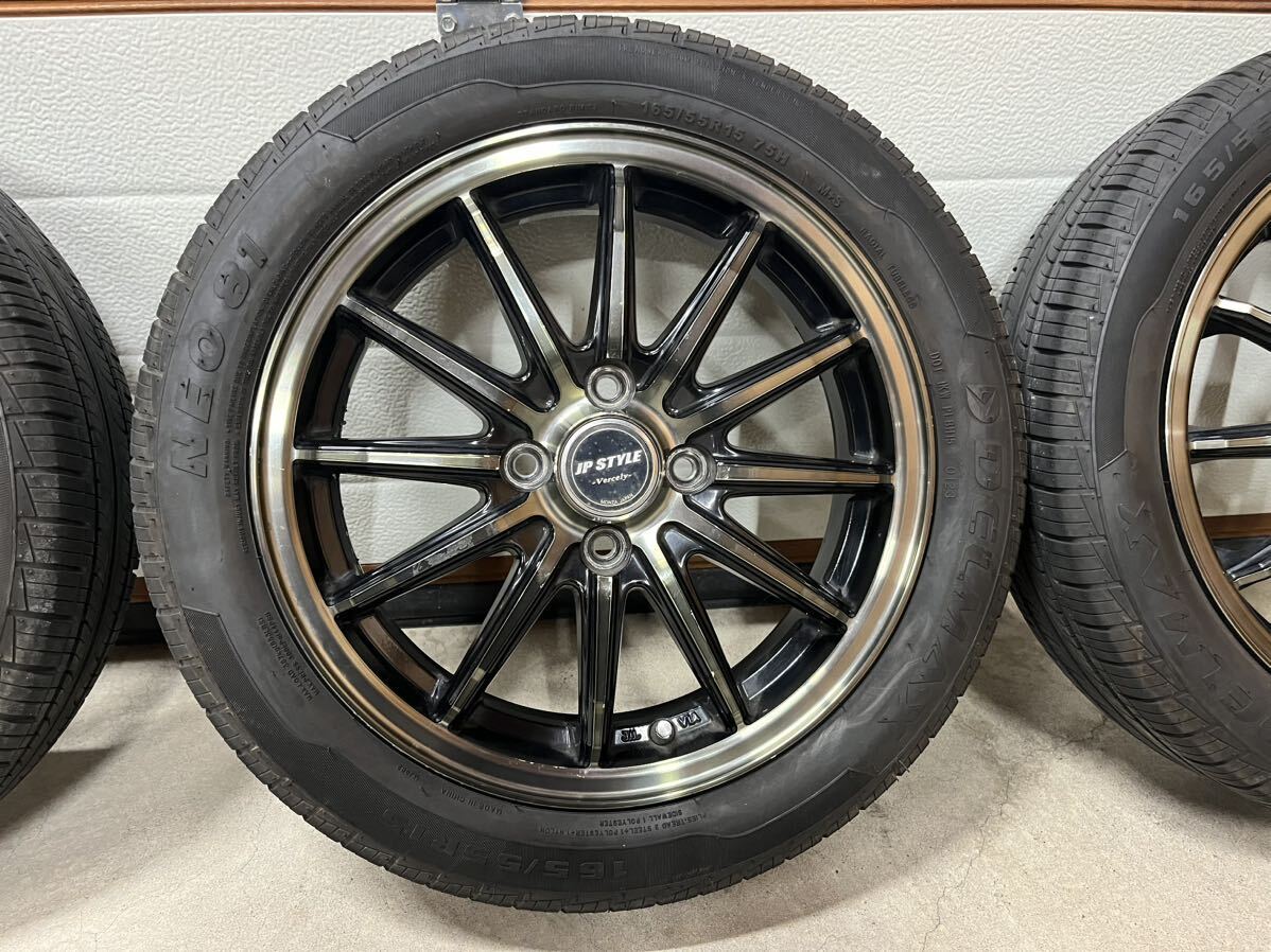 165/55R15 ４本セット バリ山 タイヤ23年製？ ダイハツ ミラココア タント  JP STYLEの画像4