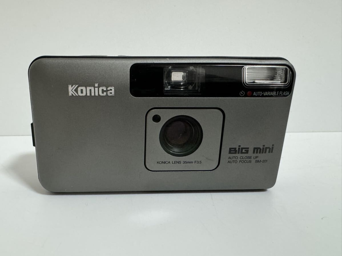 Konica BIG mini BM-201 コンパクトフィルムカメラ LENS 35mm F3.5 通電確認済 現状品 コニカの画像1