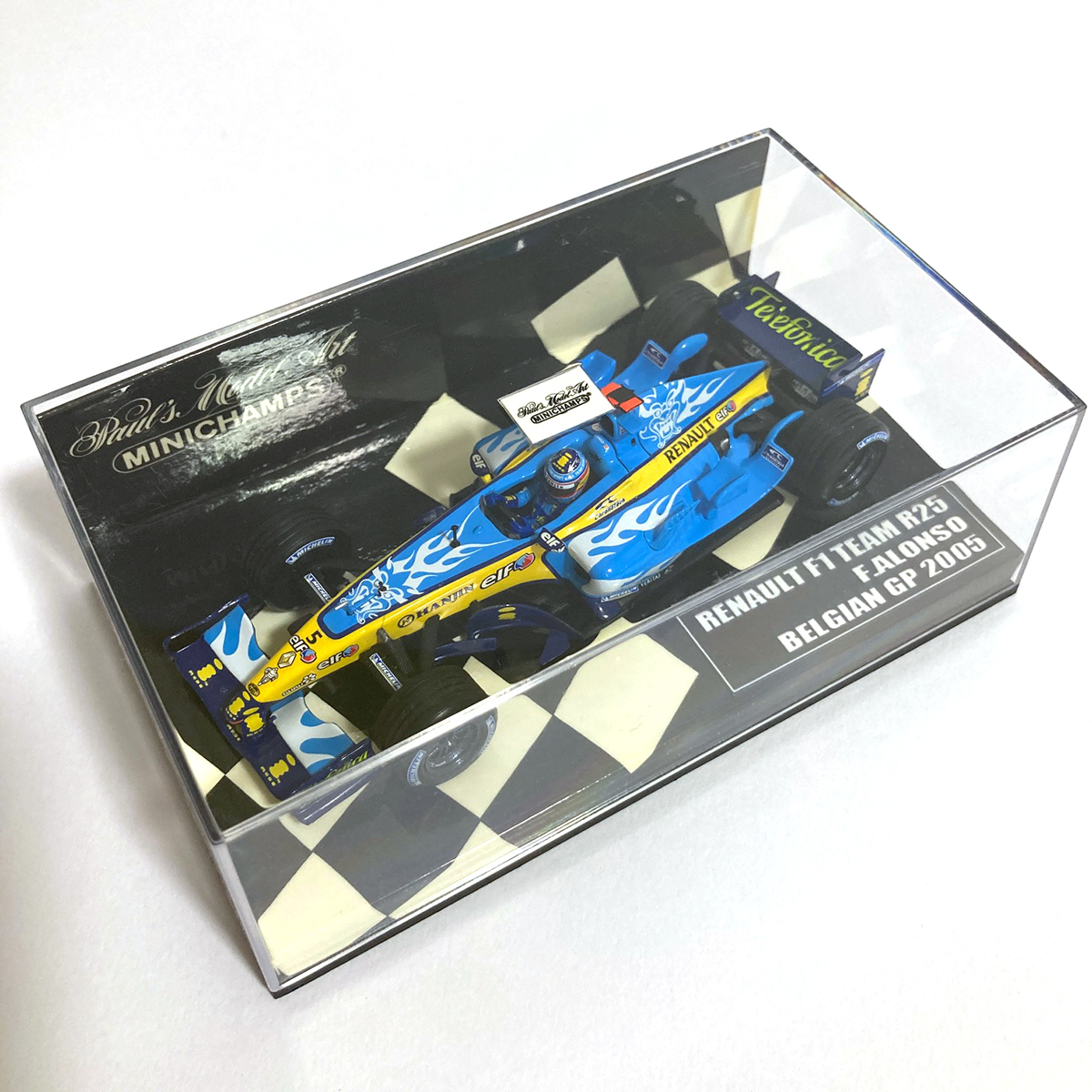 【カスタム品】【JK869】ミニチャンプス 1/43 ルノー F1 チーム R25 F.ALONSO F.アロンソ ベルギーGP 2005 No.5【ジャンク品】の画像8