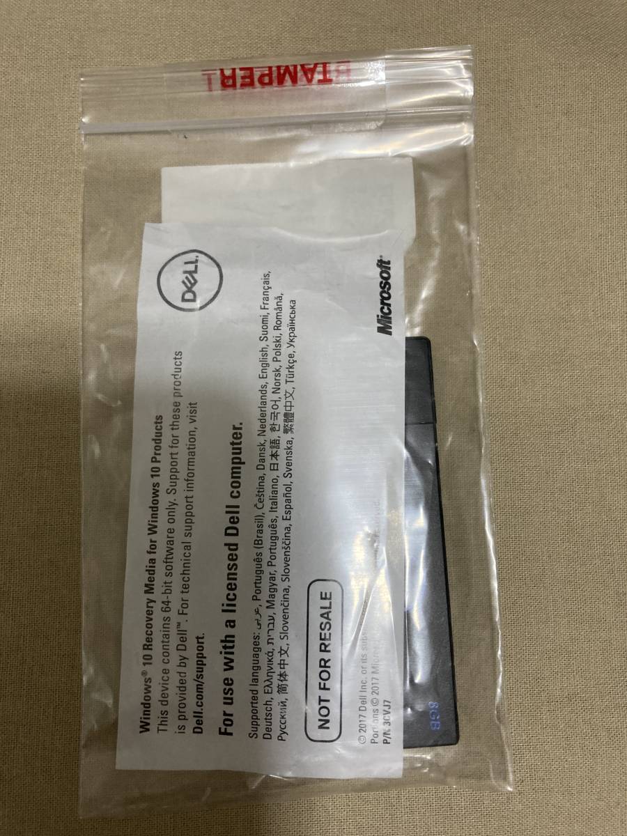 (未使用-新品)デル リカバリ USB 8GB 09NFPF Windows 10 Recovery Media OS Pro 64bit Operating System インストール DELL