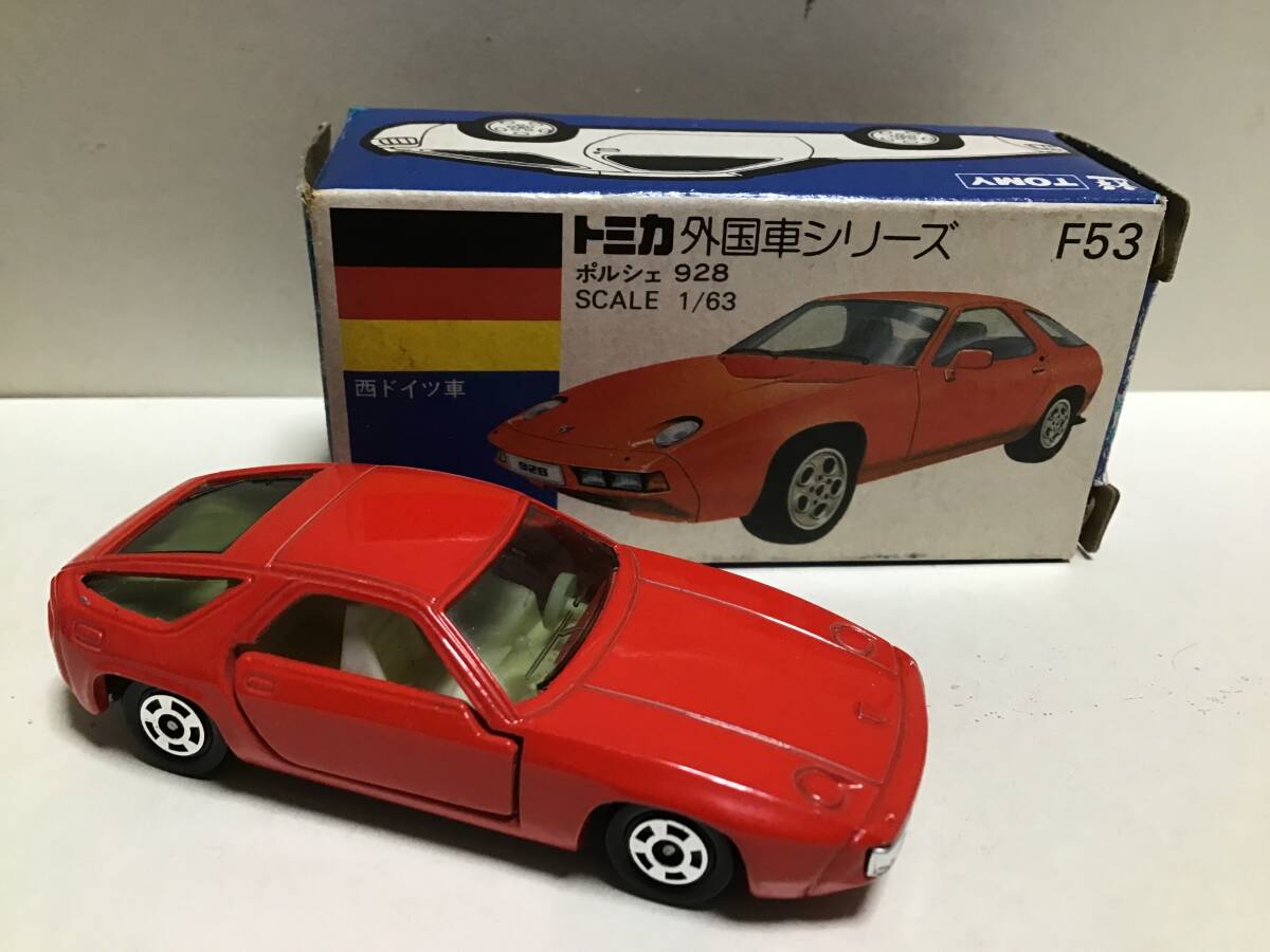 トミカ 外国車シリーズ 青箱 F53 ポルシェ 928 日本製の画像9