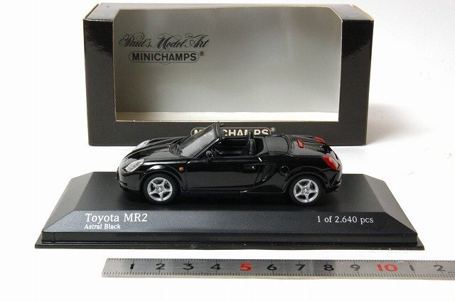 ☆MINICHAMPS（ミニチャンプス）1/43 TOYOTA トヨタ MR2 CABRIOLET 2000 ブラック_画像3