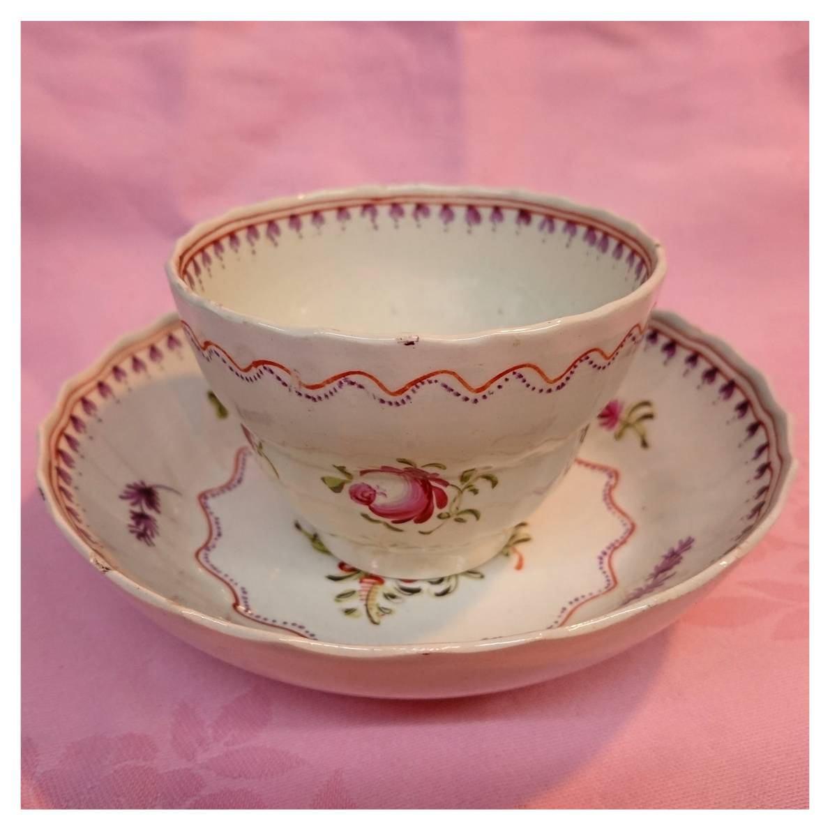 A Valuable Rare England Antique Tea Bowl Saw Sa Thomas Harley I Beauty Possible Fami Yu Rose Hand Paint 1805 Year About Real Yahoo Auction Salling