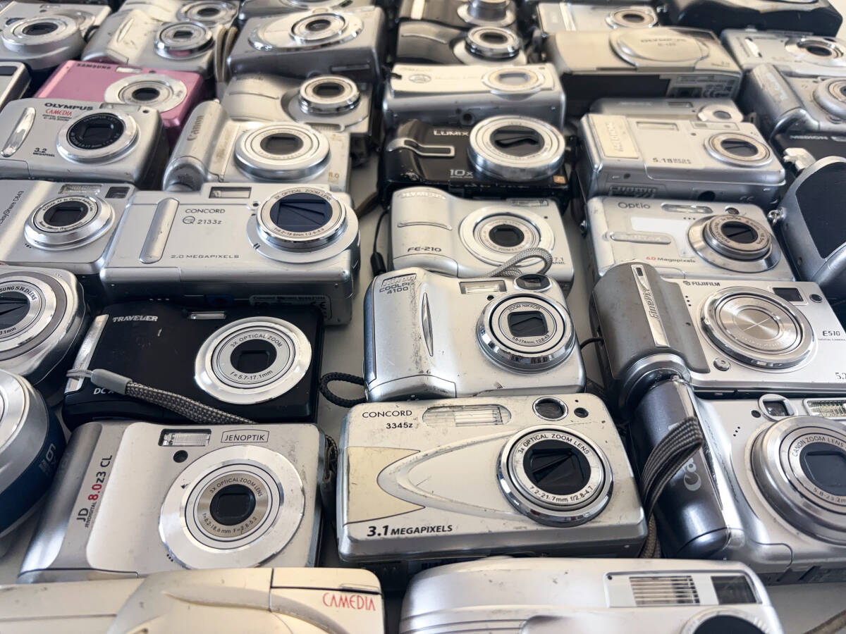 50台 ジャンクデジカメ コンパクトデジタルカメラ 大量 まとめ売り まとめ セット CANON NIKON KODAK OLYMPUS FUJIFILM 04013④の画像5