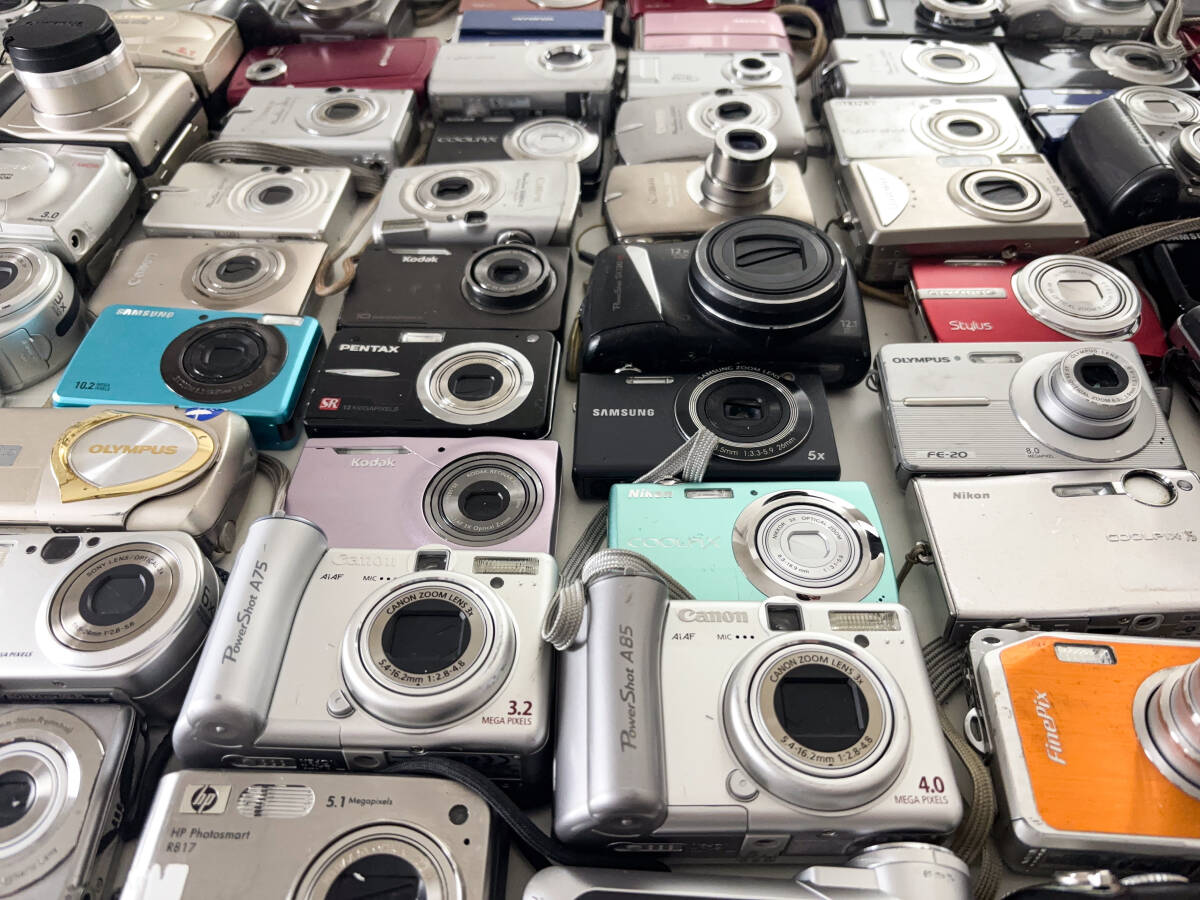 83台 ジャンクデジカメ コンパクトデジタルカメラ 大量 まとめ売り まとめ セット CANON NIKON KODAK OLYMPUS FUJIFILM の画像6