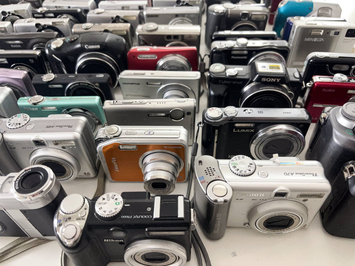 83台 ジャンクデジカメ コンパクトデジタルカメラ 大量 まとめ売り まとめ セット CANON NIKON KODAK OLYMPUS FUJIFILM の画像9