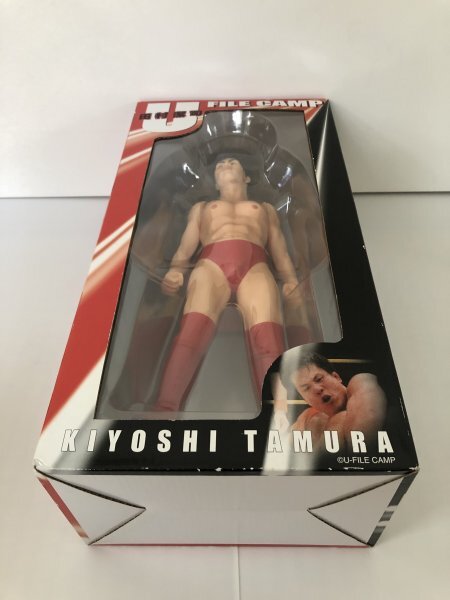  unopened DIS Tamura .. Professional Wrestling figure U-FILECAMP ring sUWF Inter National red pants. .. person 