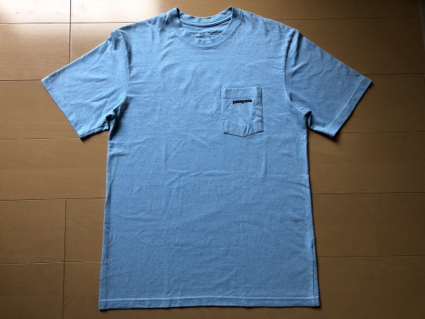 パタゴニア Patagonia P-6ラベル ポケット レスポンシビリ Tシャツ Sサイズ ブルー 胸ポケット　P-6 Label Pocket Responsibili Tee_画像2