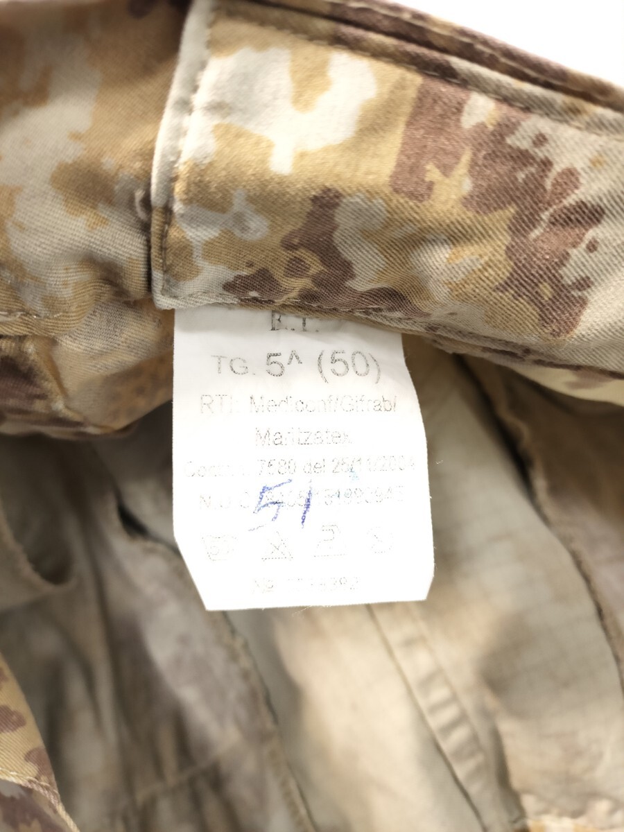  Italy army desert sand . camouflage vegitato cargo pants military pants trousers inscription 50 212