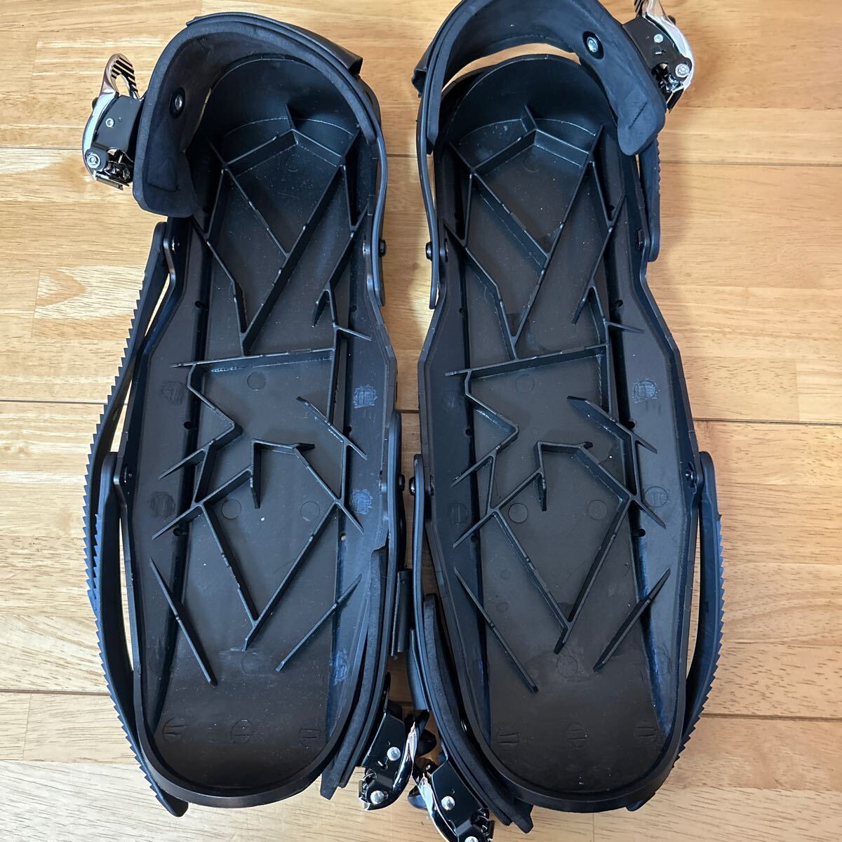  Mini snow ski shoes adjustment possibility binding attaching Mini Short ski board shoes 1 times use secondhand goods free shipping 