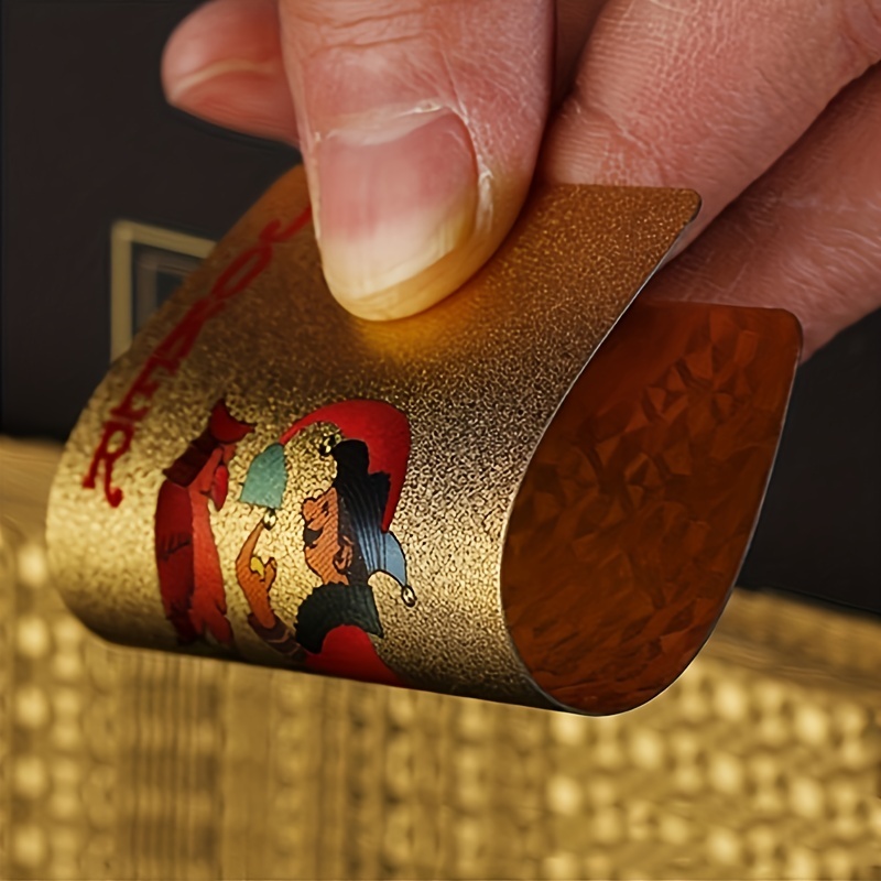 金箔トランプ 24K ゴールド 金色 ゴージャス カードゲーム プラスチック おもしろグッズ パーティー トランプカード プレゼント t220の画像5
