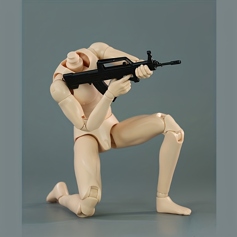 アクションフィギュア 1/6スケール ボディ 汎用 白人 ホワイト 男性 素体 重量感 おもちゃ 交換 可動式 デッサンドール バービー人形 t70の画像4