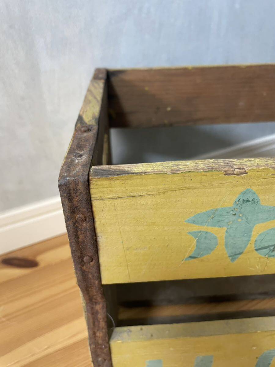 【送料無料】昭和レトロ ホープ木箱 HOPE 古道具 アンティーク ヴィンテージ ビンテージ 収納 ウッドボックス の画像2