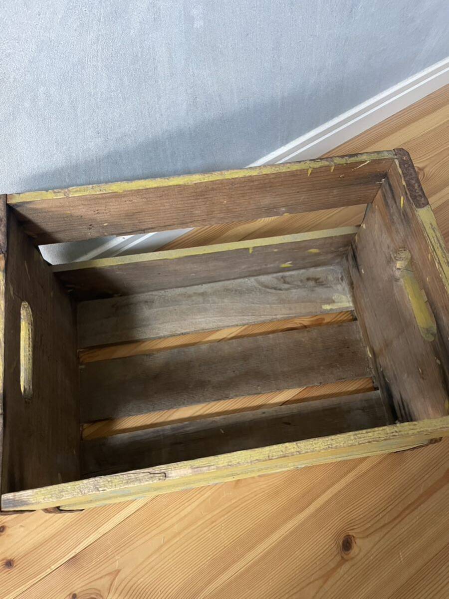 【送料無料】昭和レトロ ホープ木箱 HOPE 古道具 アンティーク ヴィンテージ ビンテージ 収納 ウッドボックス の画像3