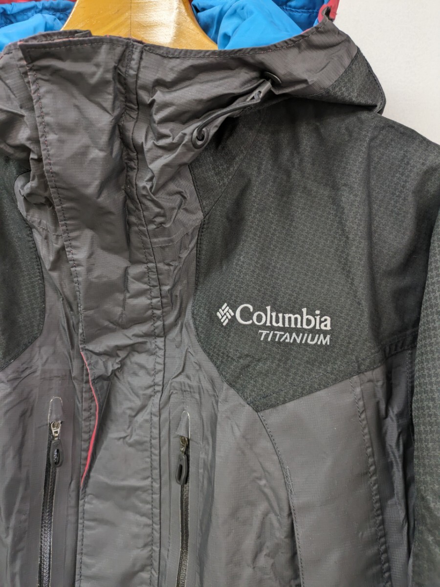 Columbia マウンテンパーカー OMNI-TECH ブラック Sサイズ コロンビア アウトドア 登山 キャンプ スノー ナイロンジャケットの画像2
