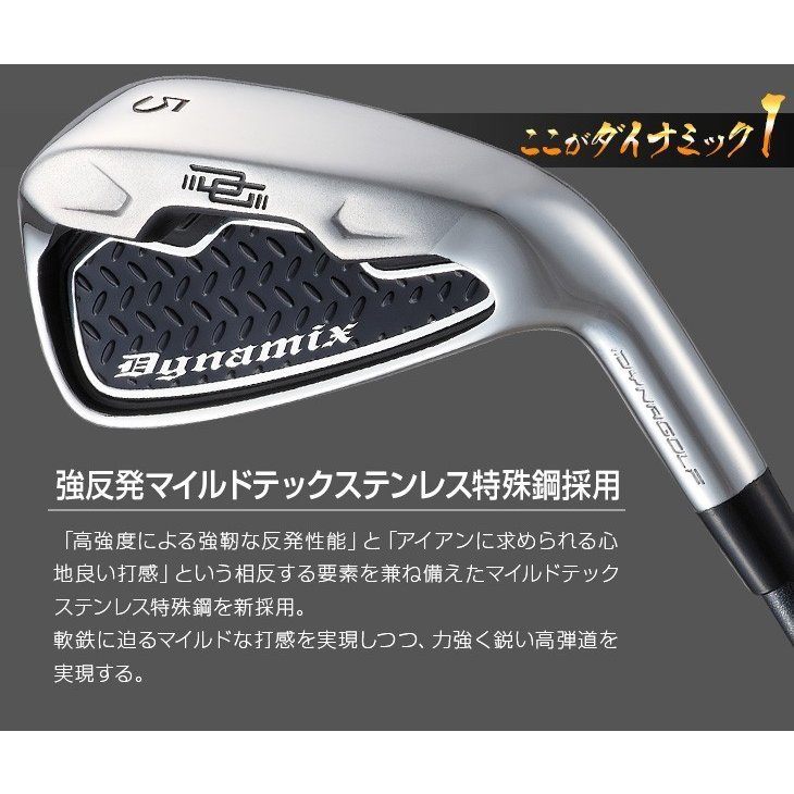 新品▽ダイナゴルフ ダイナミクスアイアン ５I～PW ６本セット カーボンシャフト Ｒ / S 飛ぶ キャビティアイアン_画像2