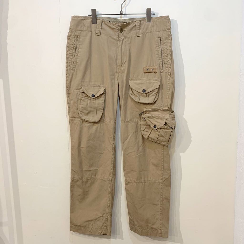 33×30 POLO Ralph Lauren カーゴ パラシュート パンツ マルチ ポケット ポロ ラルフローレン Cotton Cargo Parachute Pant old オールド_画像1