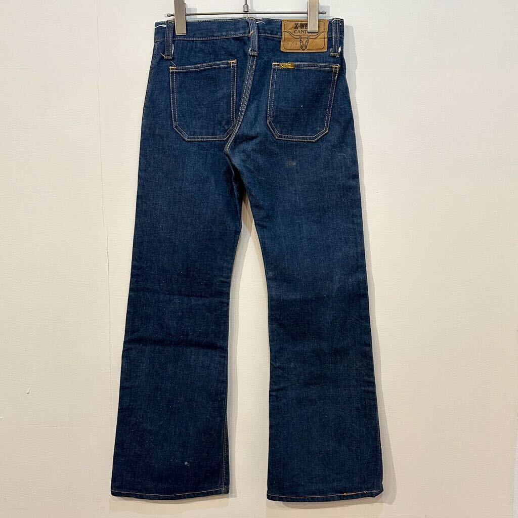 USA製 70s vintage CANTON X-WEST flared Denim Pant 米国製 70 USA製 70s vintage CANTON X-WEST flared Denim Pant 米国製 70