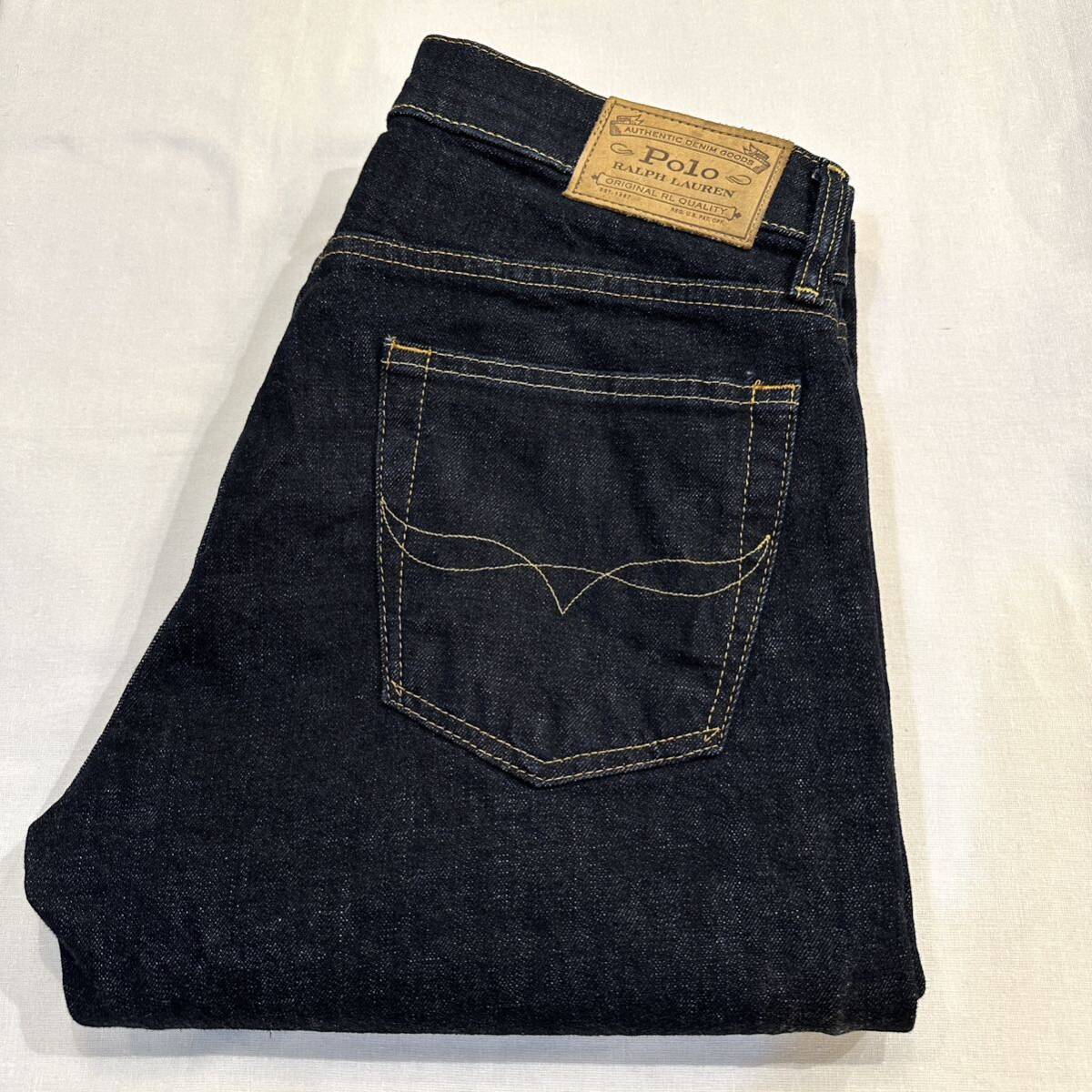 POLO Ralph Lauren SULLIVAN SLIM Denim Pant ポロ ラルフローレン インディゴ ストレート スリム デニム パンツ ジーンズ 濃紺 W30_画像1