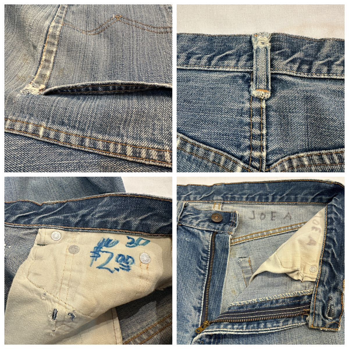 60's vintage Levi's 505 BIG E CutOff 60年代 ビンテージ オールド リーバイス ビッグE カットオフ デニム ショート パンツ ショーツ Ｗ31の画像7