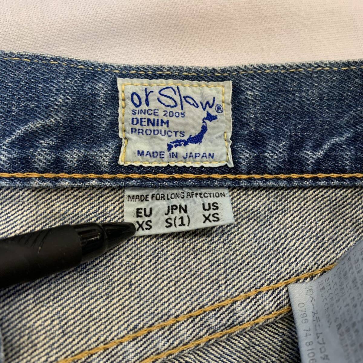 orSlow 107 Denim Pant オアスロウ インディゴ デニム パンツ ダメージ 加工 ジーンズ us S jp 1