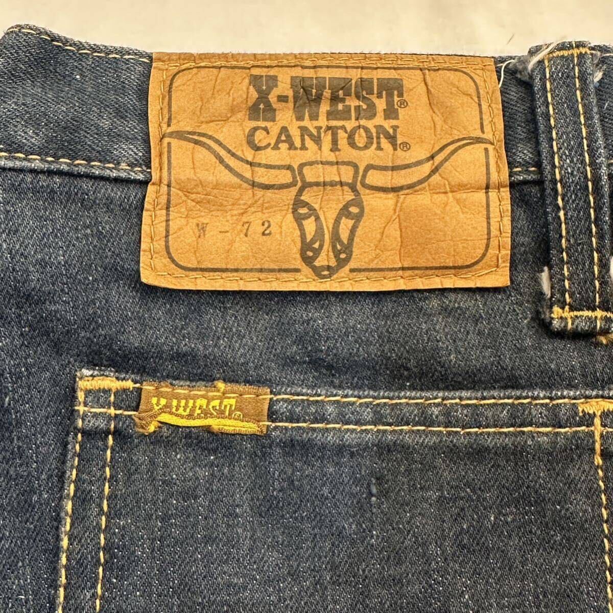 USA製 70s vintage CANTON X-WEST flared Denim Pant 米国製 70 USA製 70s vintage CANTON X-WEST flared Denim Pant 米国製 70