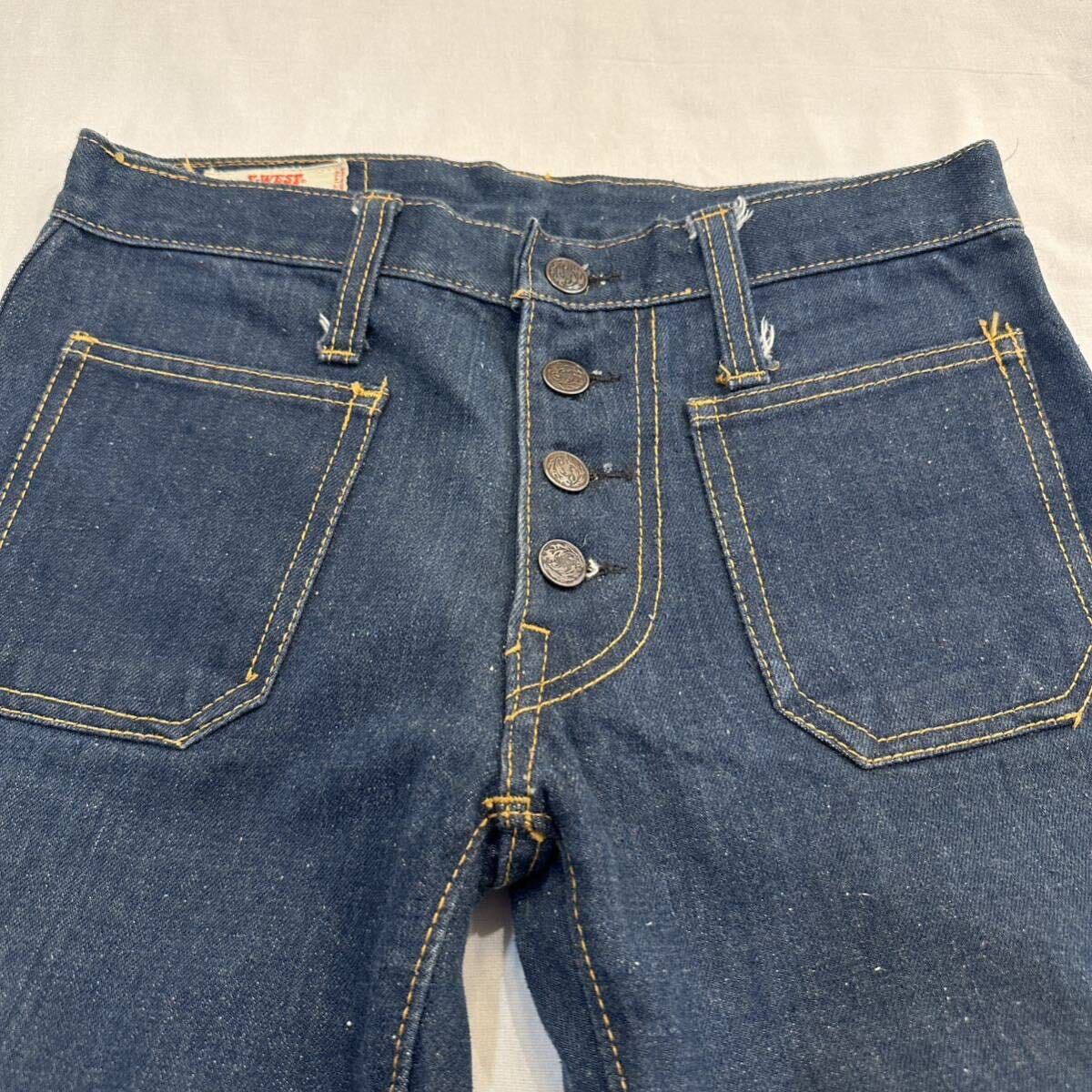 USA製 70s vintage CANTON X-WEST flared Denim Pant 米国製 70 USA製 70s vintage CANTON X-WEST flared Denim Pant 米国製 70