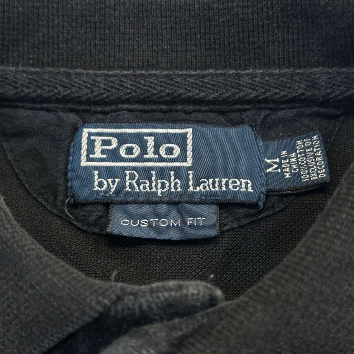 POLO Ralph Lauren Custom Fit Polo Shirt Life Guard ポロ ラルフローレン ライフガード ポロシャツ 半袖 T シャツ Tee ワッペン 加工 M_画像3