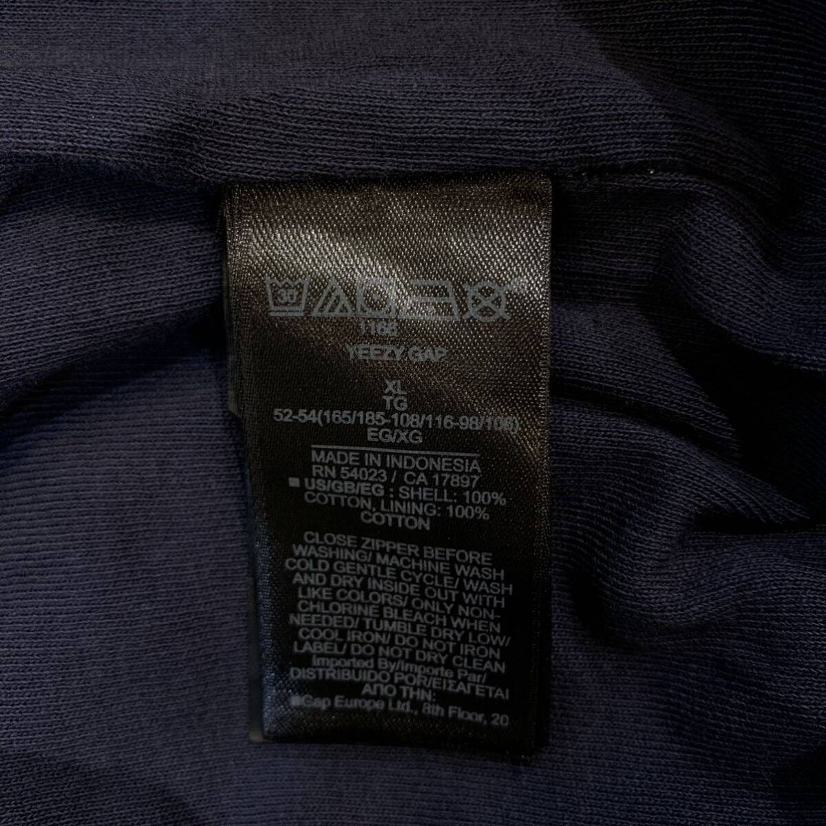 Yeezy × Gap ZIP UP SWEAT HOODIE NAVY イージー ギャップ Yeezy × Gap ZIP UP SWEAT HOODIE NAVY イージー ギャップ