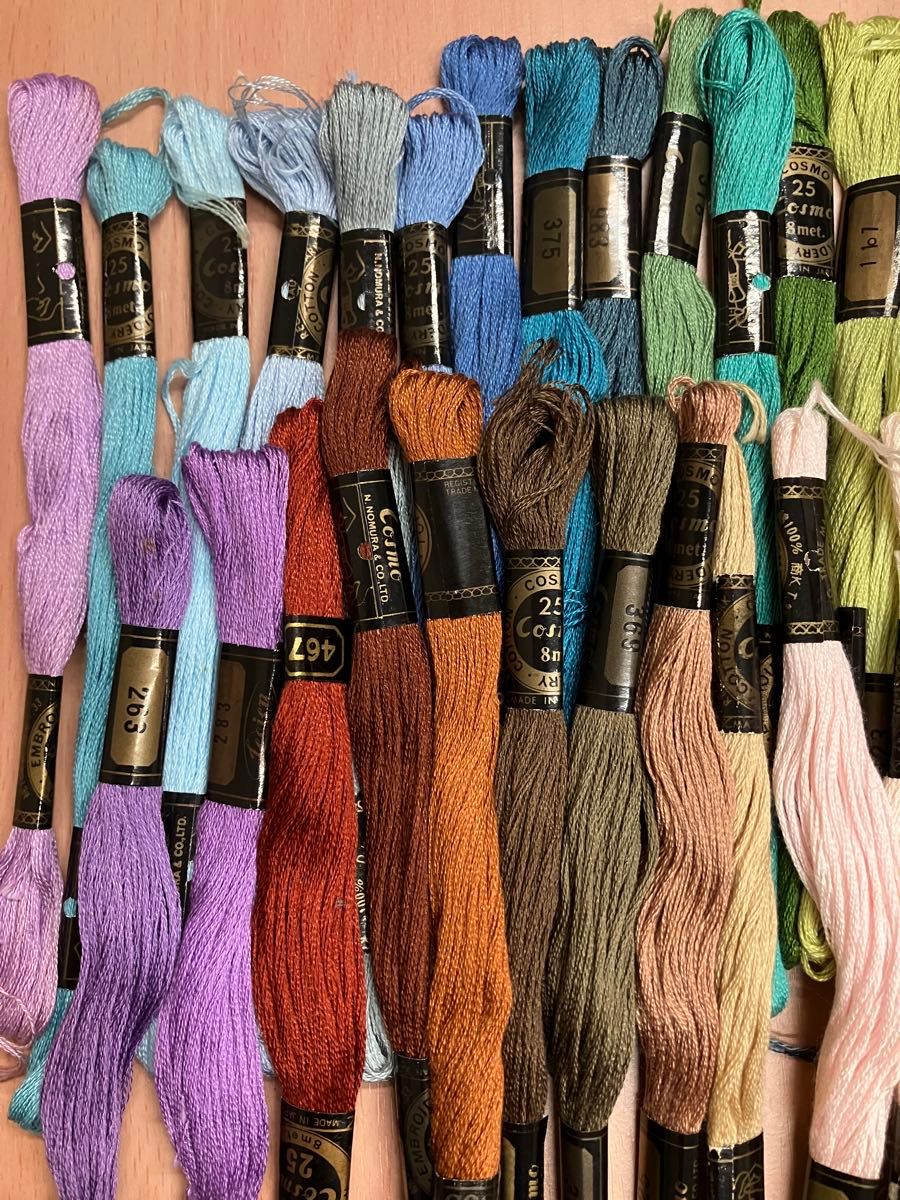コスモ刺繍糸25番50色