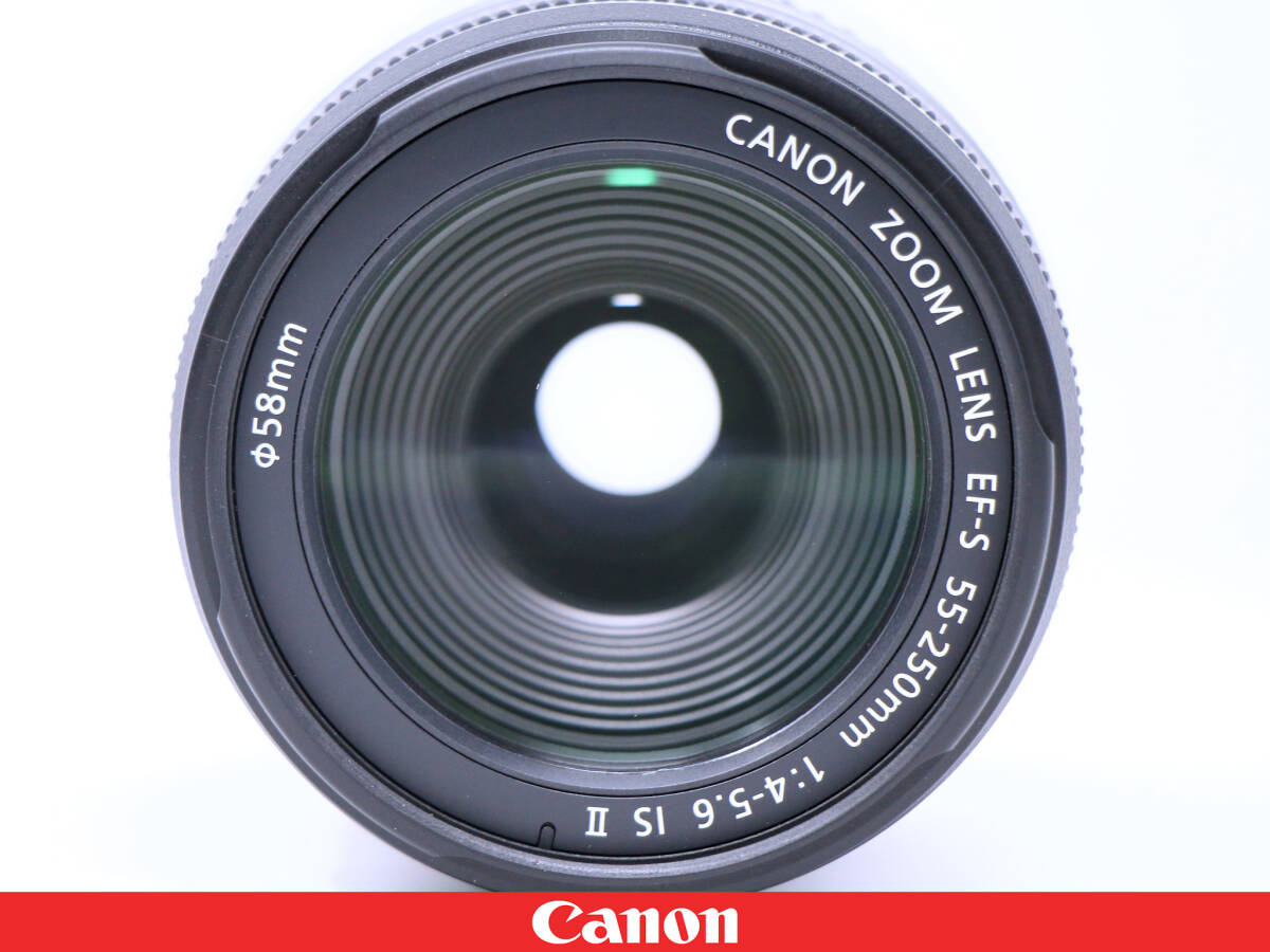 ◆極上美品◆Canon キャノン EF-S55-250mm F4-5.6 IS Ⅱ 2☆元箱 説明書付属◇高性能手ブレ補正軽量コンパクト望遠ズーム★EF-S55-250IS2の画像6