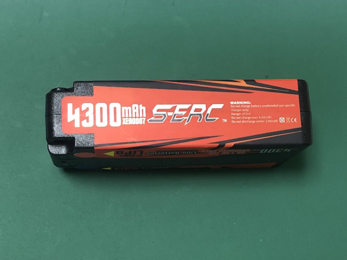 リポバッテリー SUNPADOW 2S 7.4V 4300mah ハードケース 4mmジャックプラグ　サンパドウ_画像3