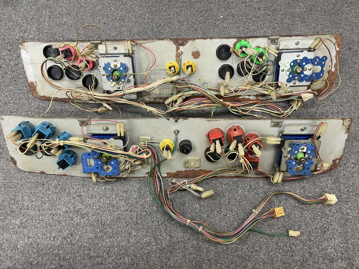  Sega Astro City control panel (2L|12B) 2 piece set secondhand goods 