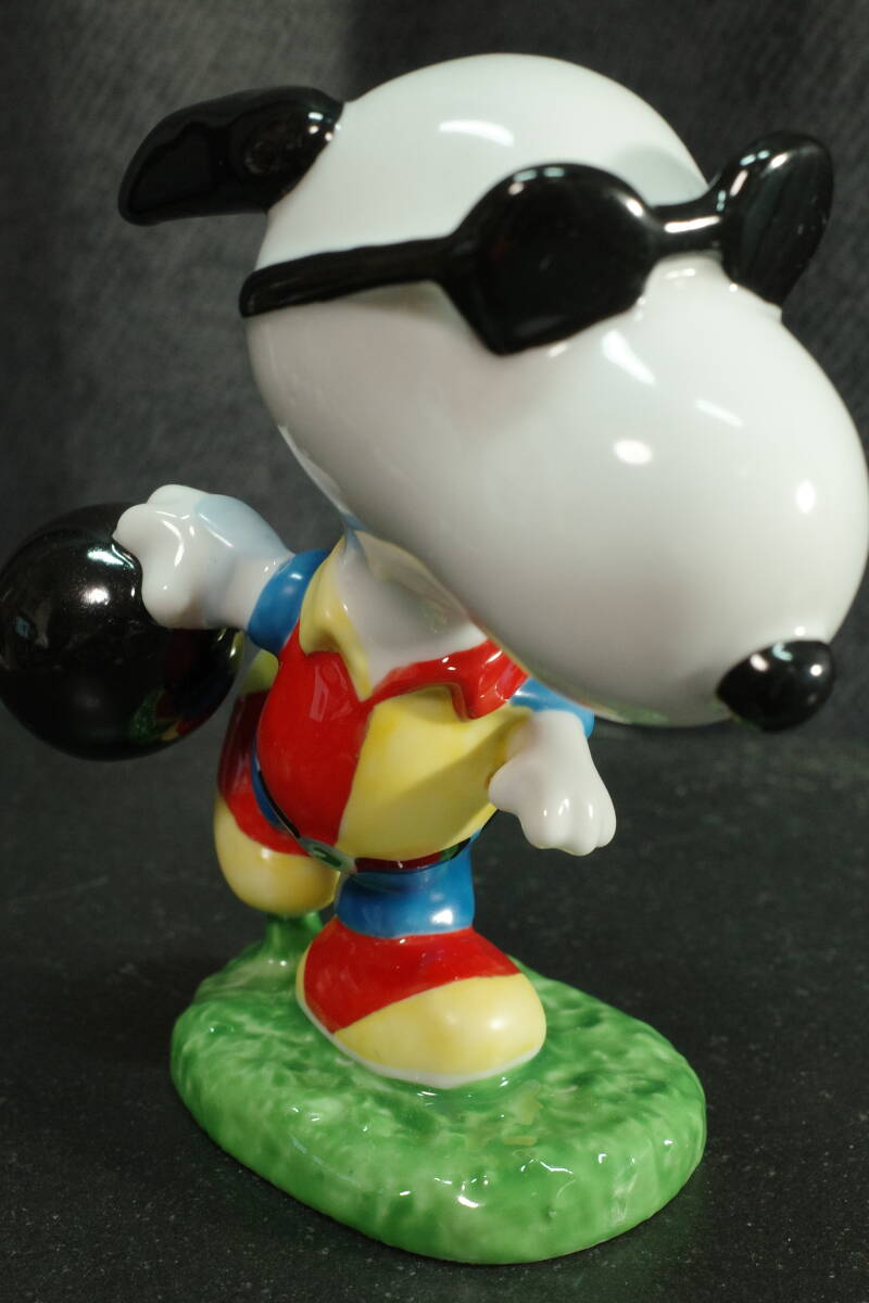 [玩具] PEANUTS SNOOPY スヌーピー ボーリング 陶製置物 の画像7