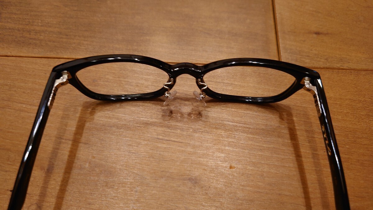 アルク XYLO ザイロ シリーズ セルロイド 眼鏡 黒 レンズなし_画像5