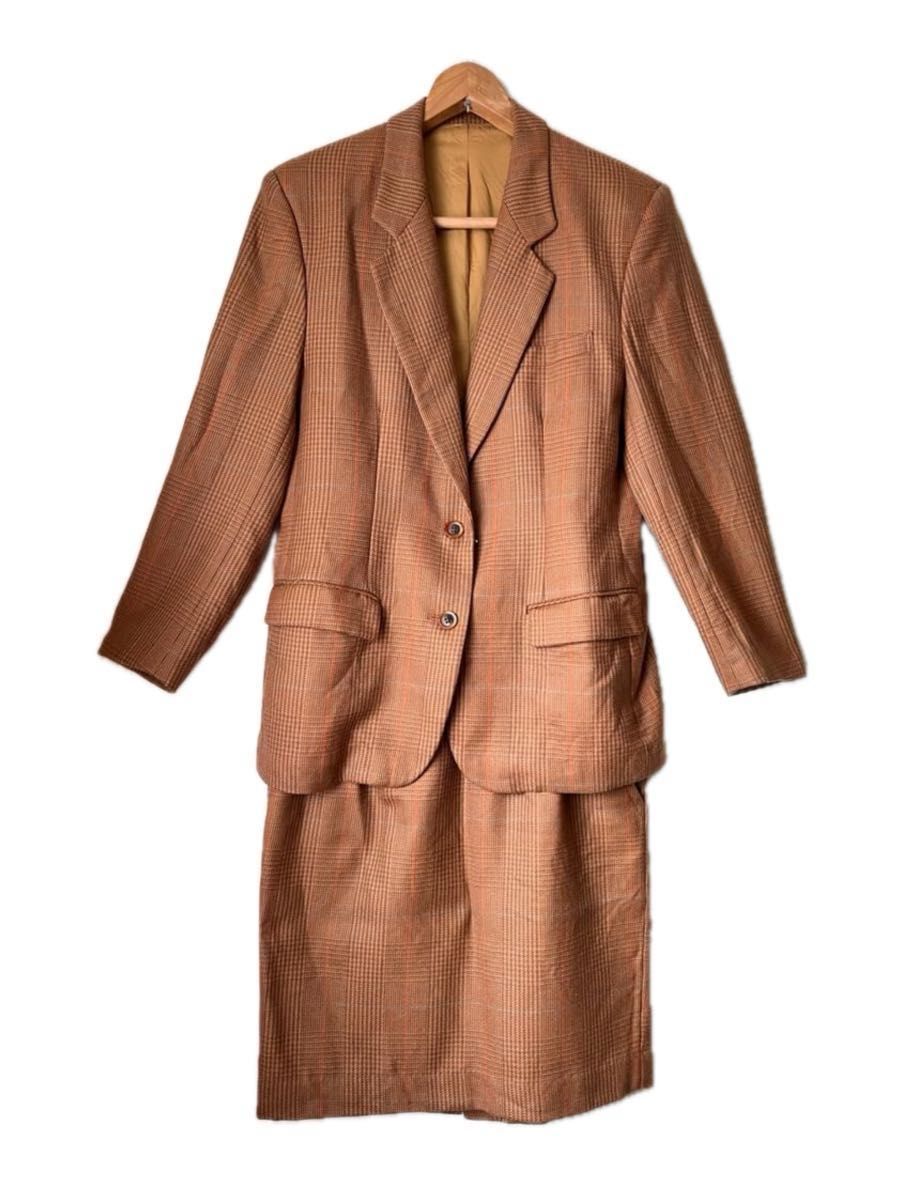 INDUMENT pinore セットアップ スカート ジャケット ストライプ ウール　毛100 女性　レディース　ファッション