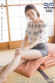 ■H16 AKB48 渡辺麻友 少年チャンピオン QUOカード500円の画像1
