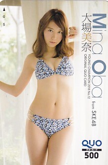 ■H21 SKE48 大場美奈 ヤングチャンピオン QUOカード500円 5の画像1