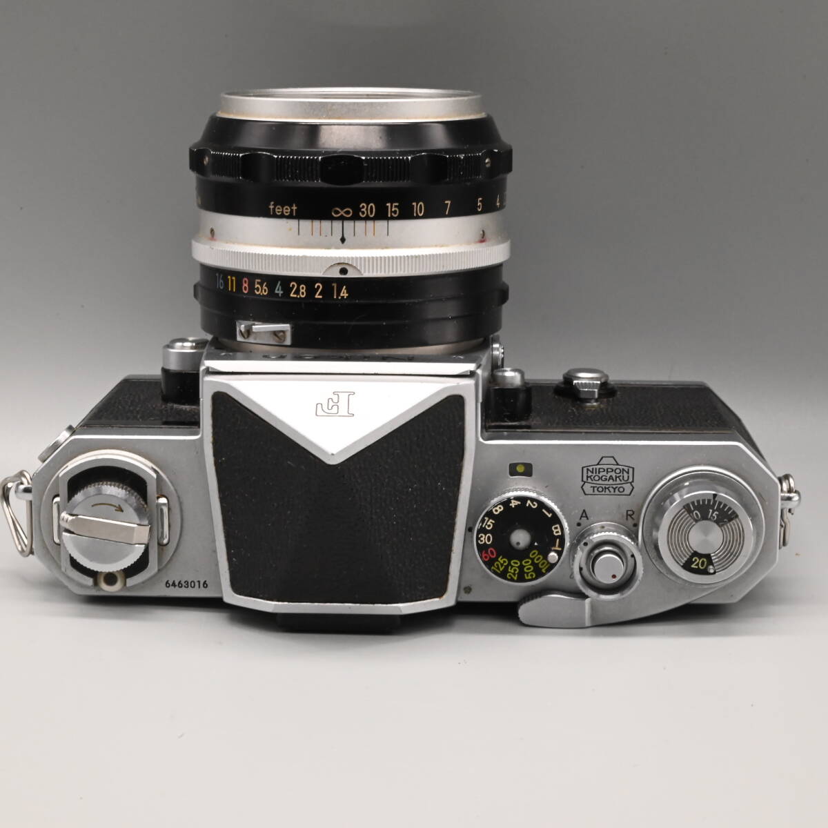 〇0593 【動作確認済み】ニコン NIKON F アイレベル 646万台／NIKKOR-S 50mm f1.4の画像5