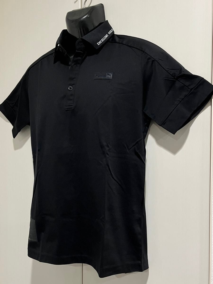 【美品】◆PUMAプーマゴルフ◆EGW◆半袖ポロシャツ◆Mサイズ◆ブラック◆