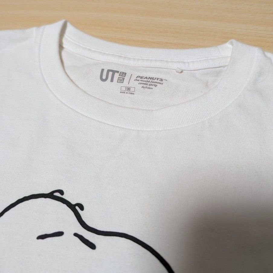 UNIQLO KIDS “PEANUTS”スヌーピー 長袖 Tシャツ 白