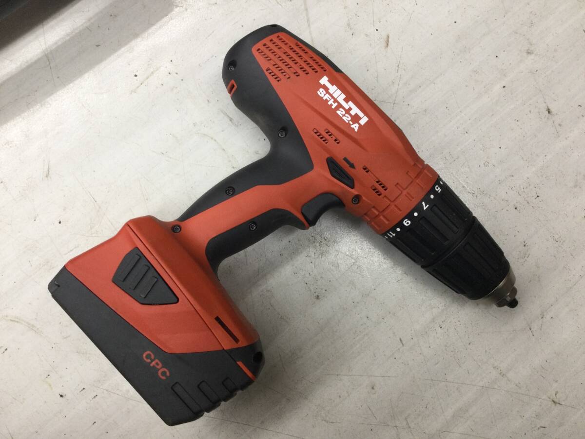 【中古品 現状販売 動作不安定】 HILTI 充電式 ドリルドライバーセット SFH 22-A ITV1UZ3J4ZP4_画像3