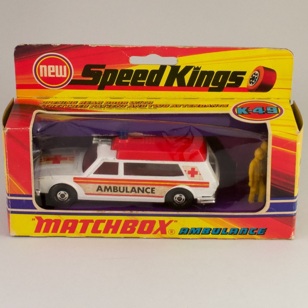 イギリス マッチボックス（matchbox） 救急車 new Speed Kings AMBULANCE K-49 1974_画像9