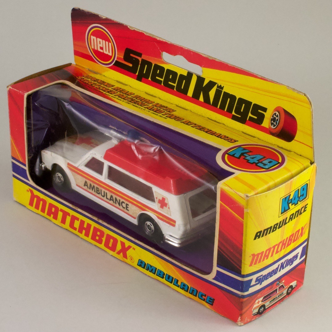 イギリス マッチボックス（matchbox） 救急車 new Speed Kings AMBULANCE K-49 1974_画像10