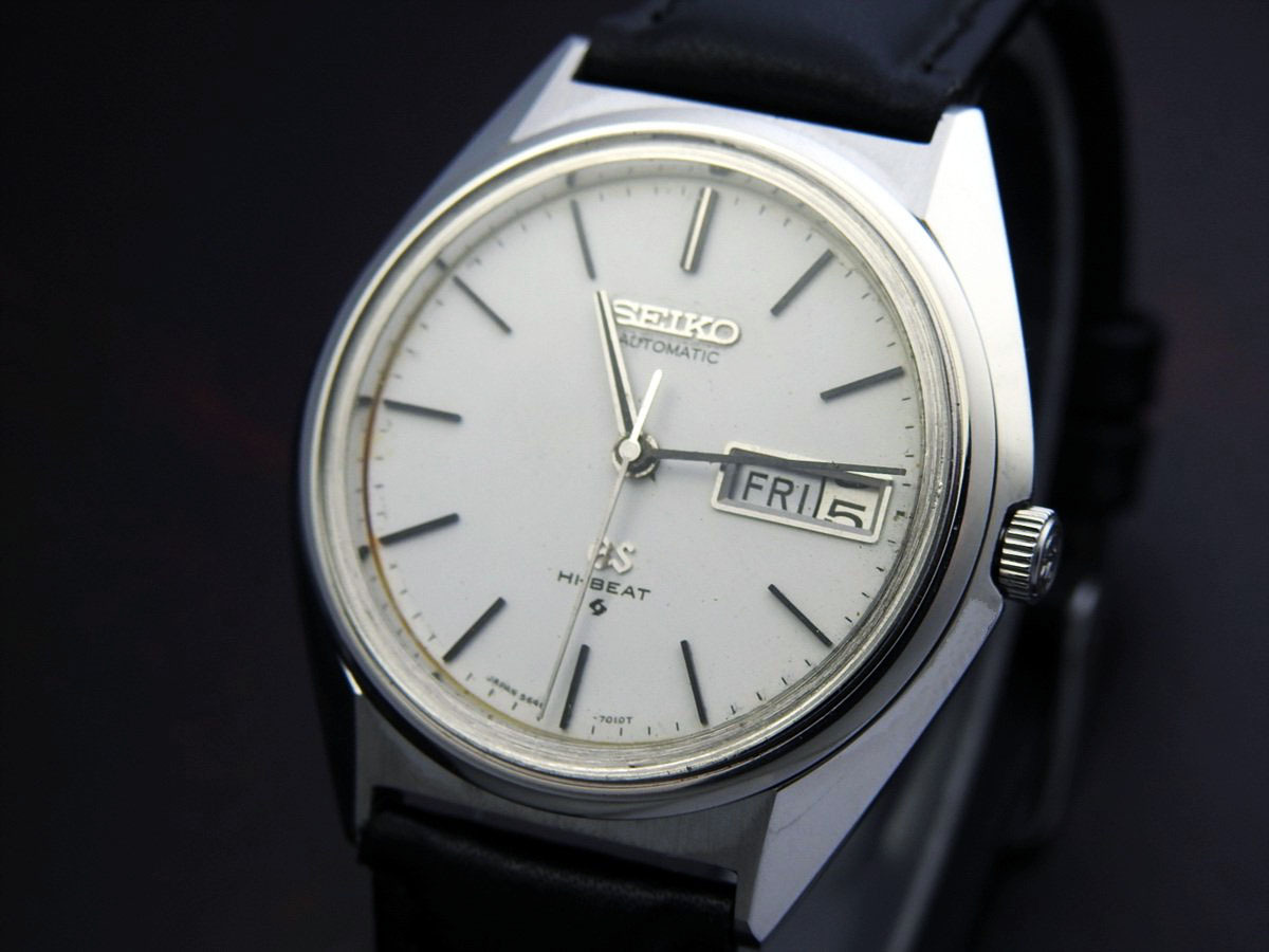 GRAND SEIKO グランド セイコー HI-BEAT 36000 5646-7010 Steelメンズ 自動巻き 外観美品（ジャンク ・不動） _画像4